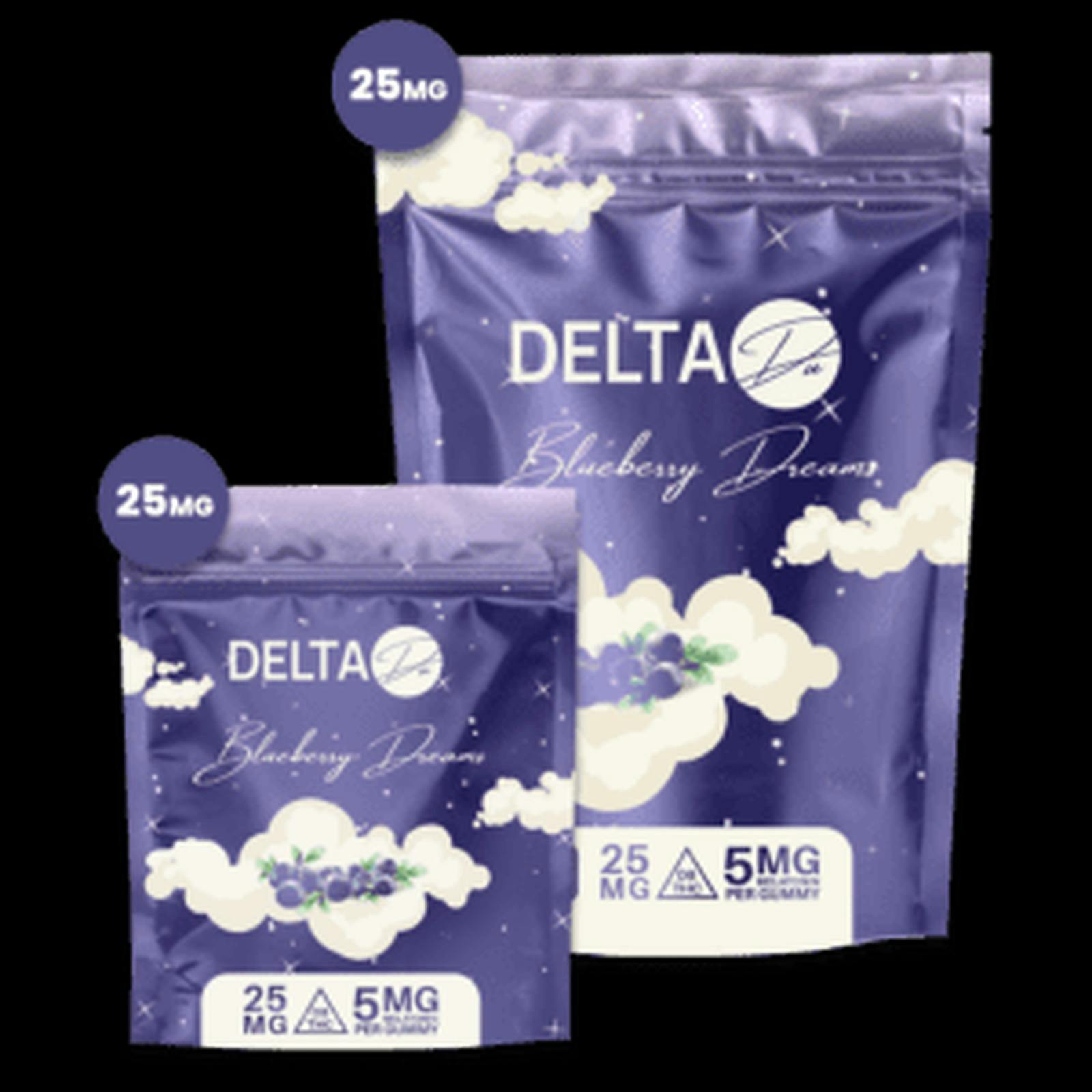 Delta Du Delta-8 THC + Melatonin Gummies - Blueberry Dreams